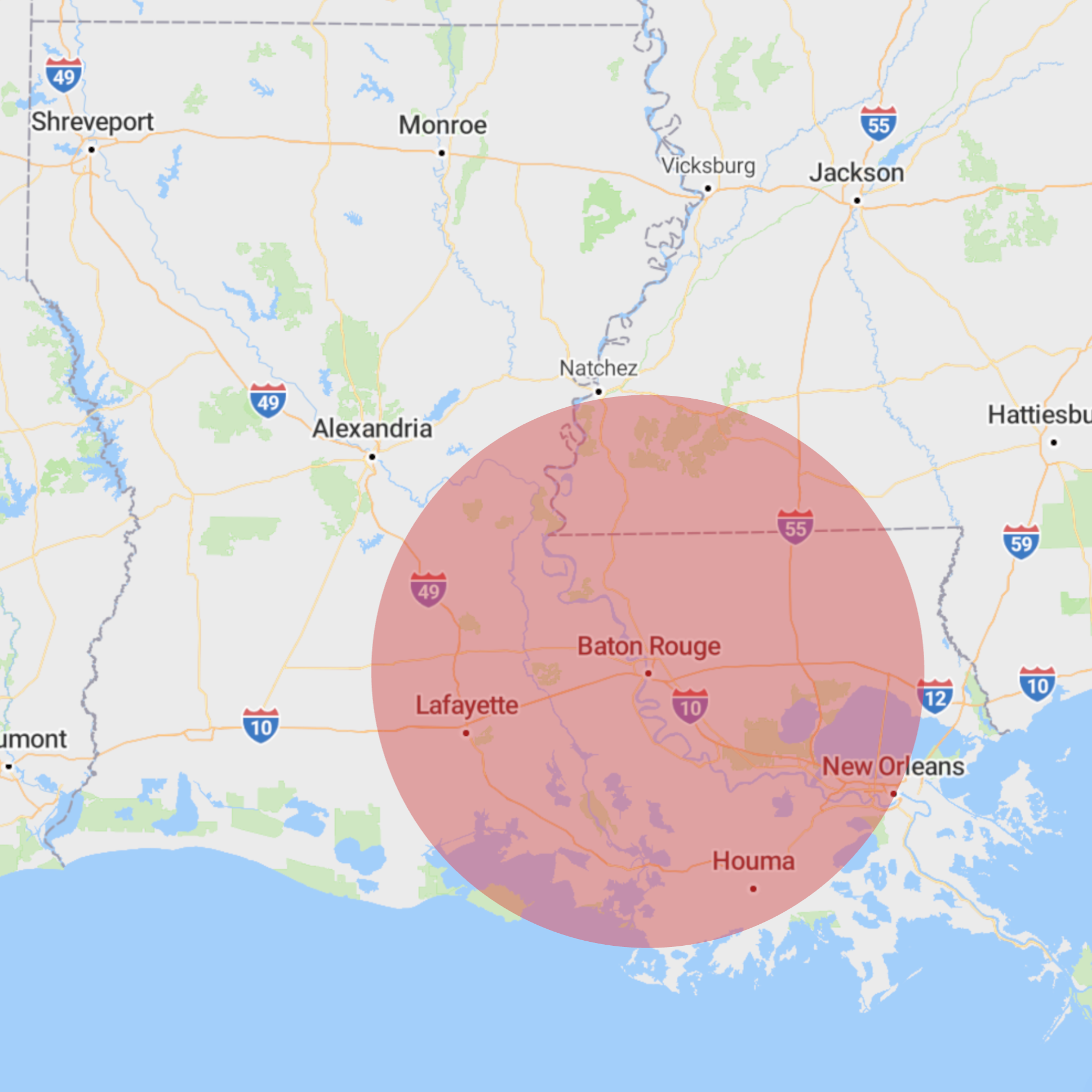 Hydro Clean Maintenance Solutions service area map